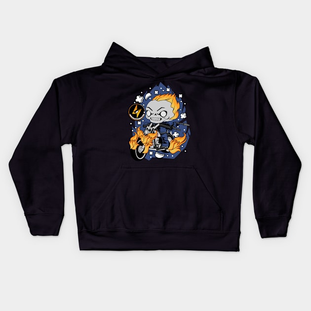 CCG Phantom Biker Kids Hoodie by Comic Collectors Guild 